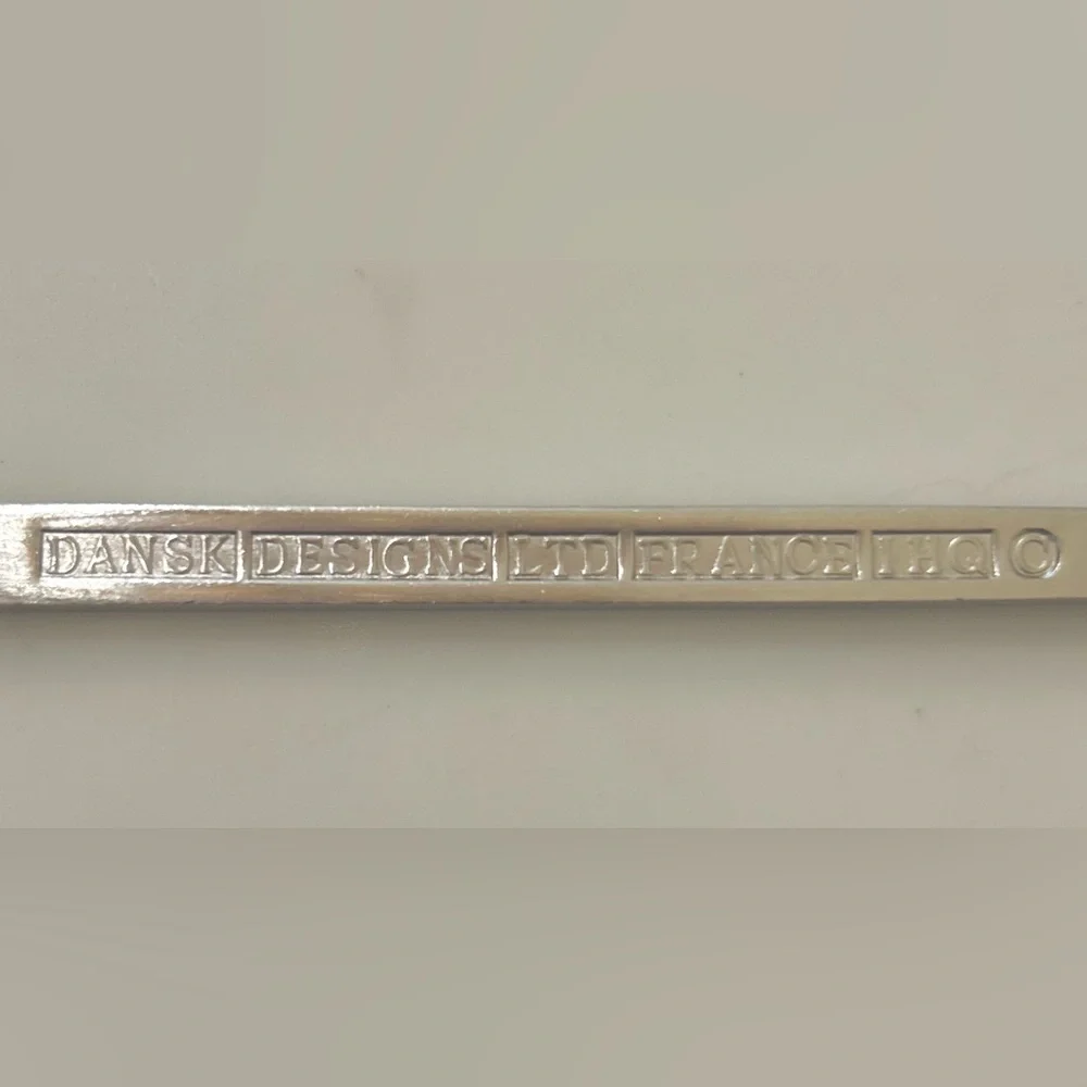 Set 2 MCM Dansk Designs LTD Ingot Vintage Stainless Steel Iced Tea Spoon 8.5”